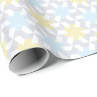 Modernes Blau und Gelb Pinwheel Tessellation
