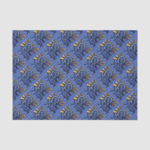 Modernes Blau WeihnachtsGeburt Christis-Jesuss Seidenpapier