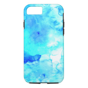 Modernes blaues Meer handgemalt Aquarell Case-Mate iPhone Hülle