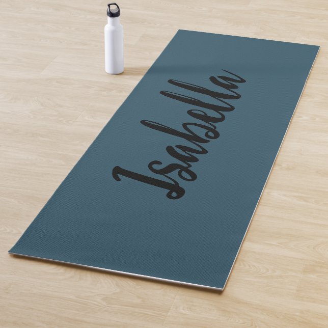 Modernes, blaues und schwarzes, sauberes Aussehen Yogamatte (Beispiel)