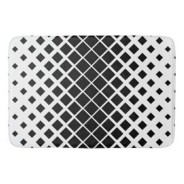 Modernes Blockmuster mit schwarzer Auflösung Badematte