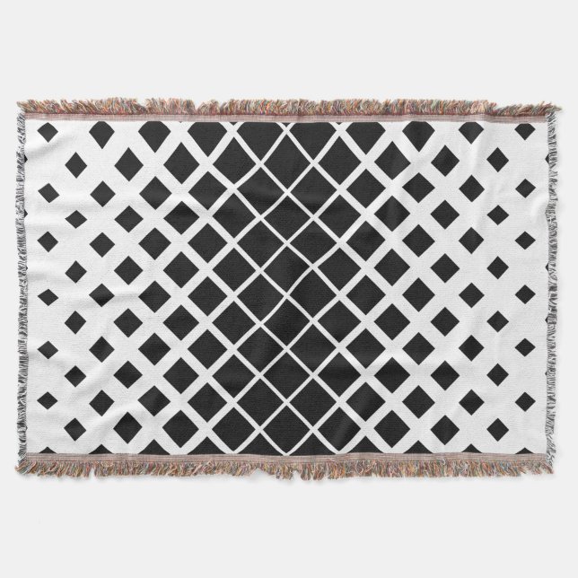 Modernes Blockmuster mit schwarzer Auflösung Decke (Vorderseite)