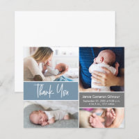 Modernes Blue Handlettern Skript mit mehreren Foto