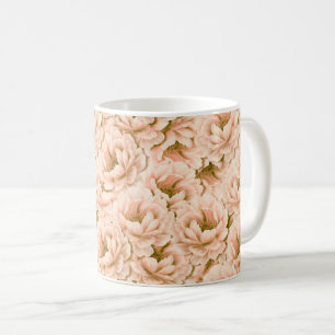 Modernes Blume-Muster für Wasserfarben Kaffeetasse
