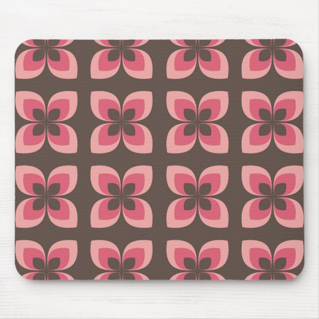 Modernes Blumendesign Mousepad (Vorne)