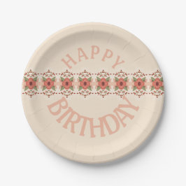 Modernes Blumendesign Pappteller