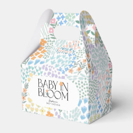 Modernes, blumenfarbenes Baby in der Blütendusche Geschenkschachtel
