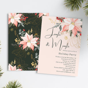 Modernes Blumenjingle & Mingle-Party Einladung