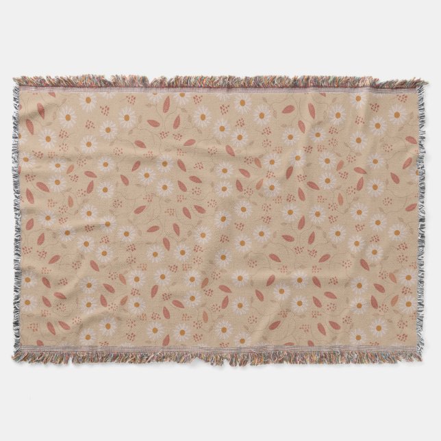 Modernes Blumenmuster Decke (Vorderseite)