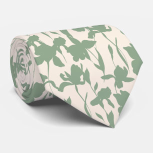 Modernes Blumenmuster Elegant Krawatte