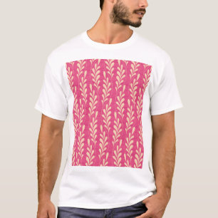 Modernes Blumenmuster: Stilvolles Muster. T-Shirt