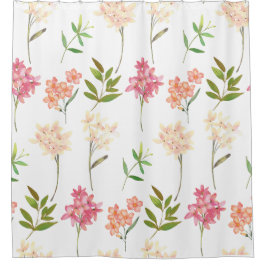 Modernes Blumenmuster | Trendy Botanical Duschvorhang