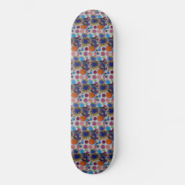 Modernes Blumenskateboard Skateboard