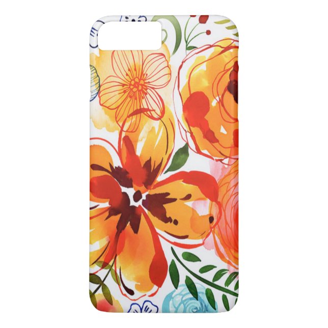 Modernes Blumenzeitalter Case-Mate iPhone Hülle (Rückseite)