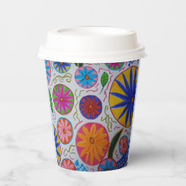 Modernes Blumenzeitalter Pappbecher