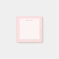 Modernes Blush-Rose Rosa Weißes Grenzskript