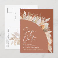 Modernes bohemianisches Terracotta Pampas Gras sti