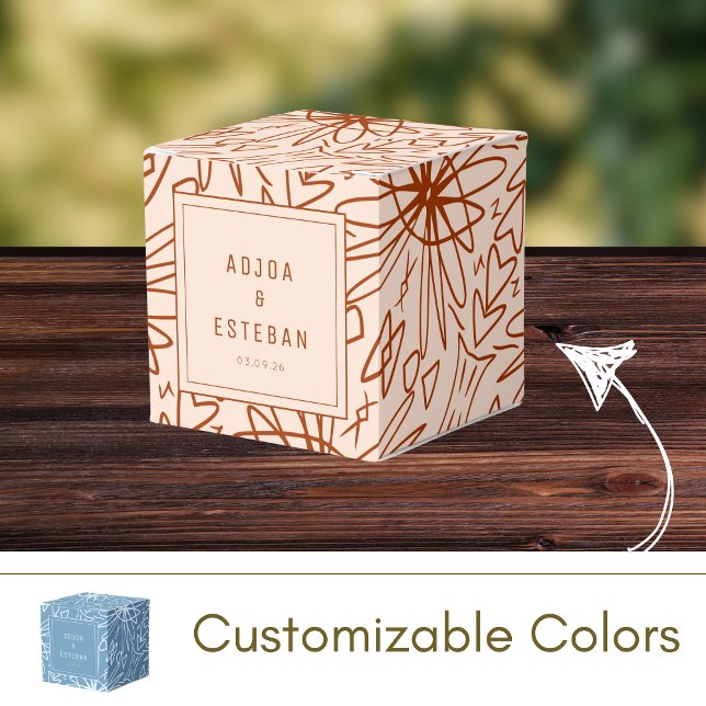 Modernes Bohemisches künstlerisches Zeichn Geschenkschachtel (Von Creator hochgeladen)