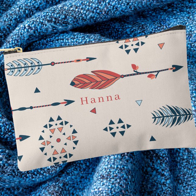 Modernes Boho Arrow-Muster Zubehörtasche (Von Creator hochgeladen)