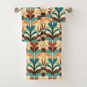 Modernes Boho aus dem Mittelalter Badhandtuch Set