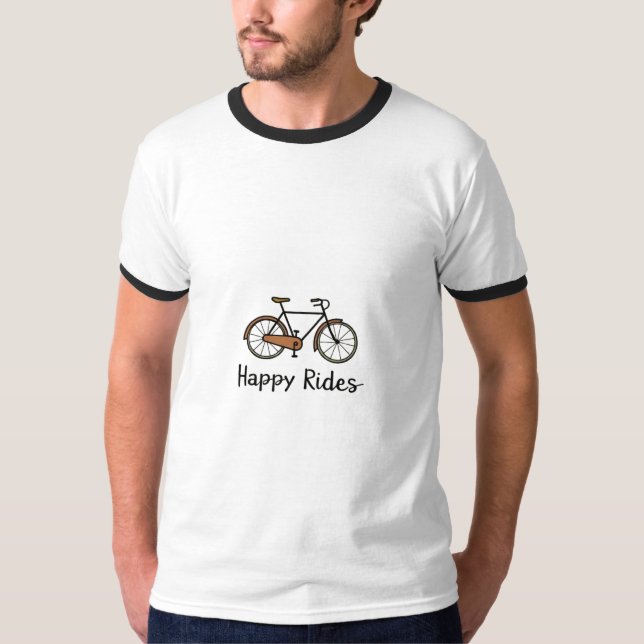 Modernes Boho Bike Graphic-T-Shirt T-Shirt (Vorderseite)