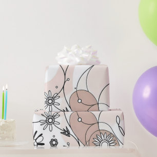 Modernes Boho Chic Abstrakt-braune Dekor Geschenkpapier