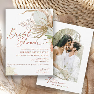 Modernes Boho-Kalligrafie-Script-Brautparty Einladung