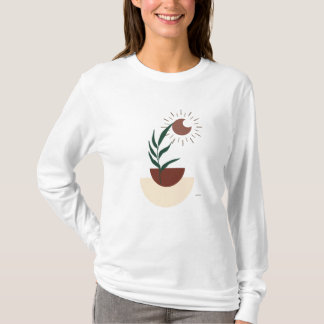 Modernes Boho-Langarm-T-Shirt T-Shirt