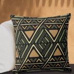 Modernes Boho Mud Tuch Muster Schwarze Kissen Kiss<br><div class="desc">Moderne Wohngestaltung mit ethnischen Motiven. Trendy böhmische Innenausdruck. Zig zag Pfeil Design.</div>