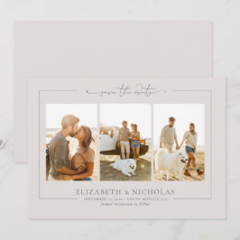Modernes Boho Ocean Glass | 3 FOTO SAVE THE DATE