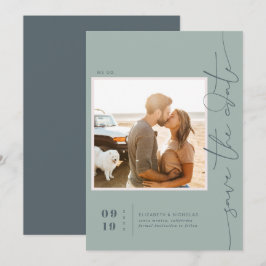 Modernes Boho Ocean Glass | FOTO SAVE THE DATE