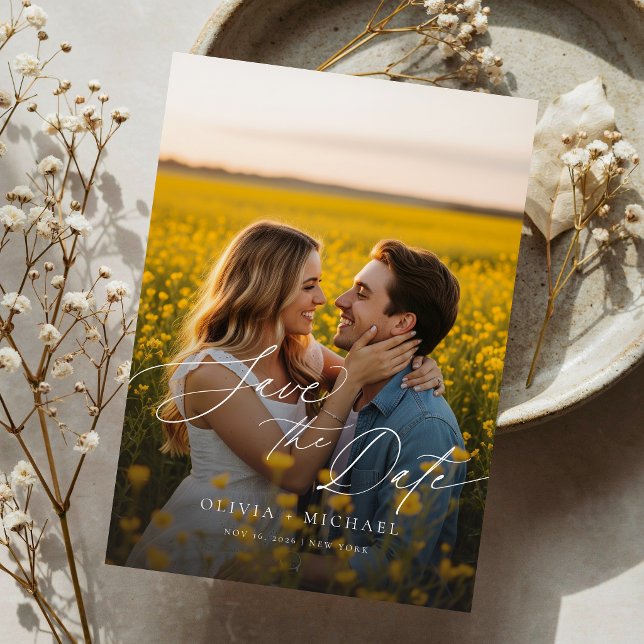 Modernes Boho QR Code Foto Hochzeit speichern das  Einladung (Von Creator hochgeladen)
