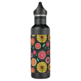 Modernes Boho Scandi Folklore Edelstahlflasche