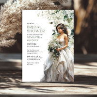 Modernes bohobygrünes Eukalyptus Hochzeitskleid