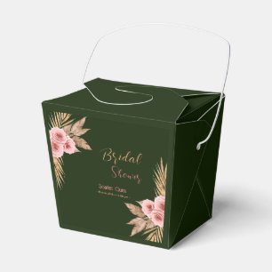 Modernes bohrosafarbenes Rosa Brautparty Nr. 2 Geschenkschachtel