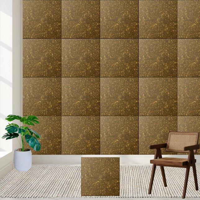 Modernes Bold Brown Gold Glitzer Badezimmer Küche Fliese (Modern Bold Brown Gold Glitter Bathroom Kitchen Ceramic Tile)