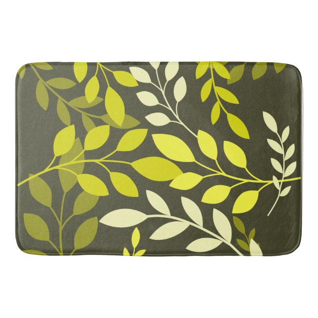 Modernes botanisches badematte (Vorderseite)