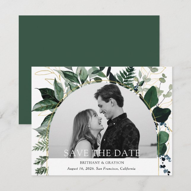 Modernes botanisches Gartengewölbe Foto Save the D (Vorne/Hinten)