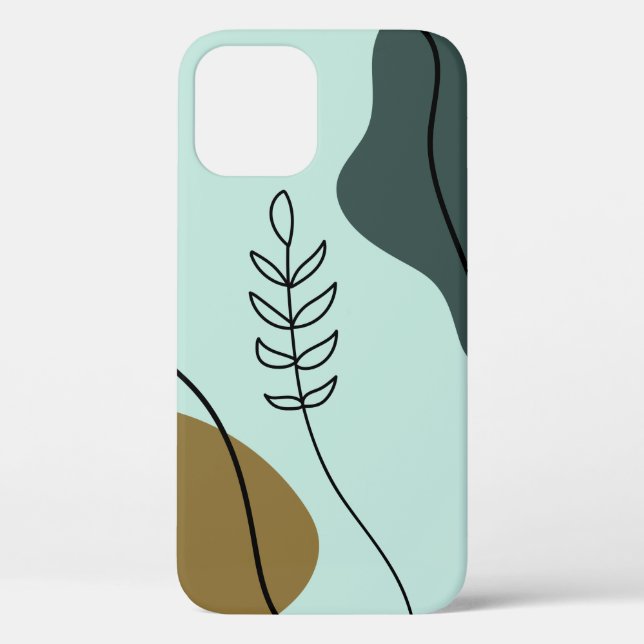 Modernes botanisches iPhone-Case Case-Mate iPhone Hülle (Rückseite)