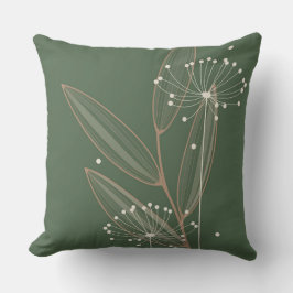 Modernes botanisches kissen