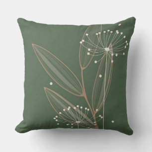 Modernes botanisches kissen