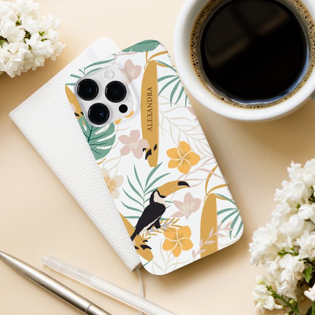 Modernes botanisches tropisches Personalisiert Case-Mate iPhone 14 Pro Max Hülle (Von Creator hochgeladen)