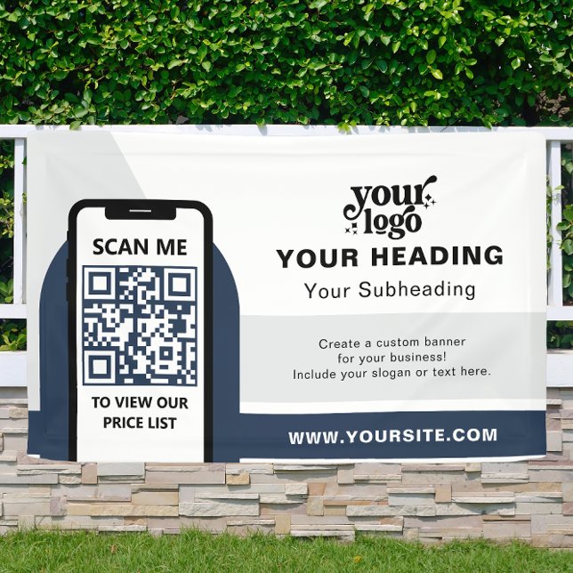 Modernes Branding - Beruflicher QR-Code Banner (Von Creator hochgeladen)
