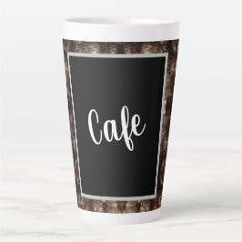 Modernes Braun und Gold Milchtasse