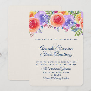 Modernes Brautmittel für Hochzeiten Einladung