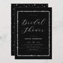 Modernes Brautparty aus Diamond-Sparkor-Glitzer