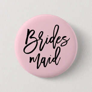 Modernes Brautparty Bridesmaid Button