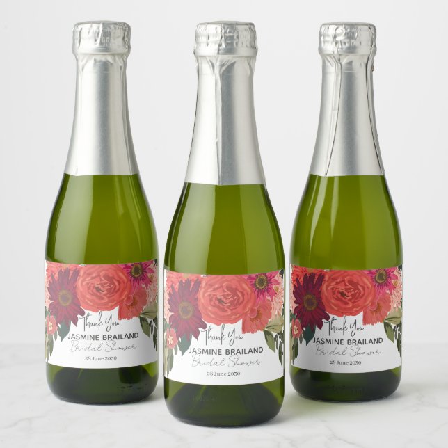 Modernes Brautparty für Herbst (Flaschen)