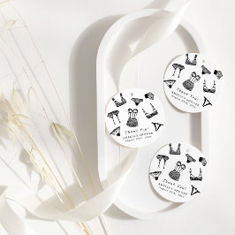 Modernes Brautparty für Pinselskripte Geschenkanhänger