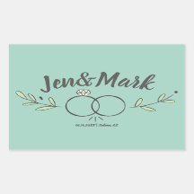 Modernes Brautring-Doodle Save the Date